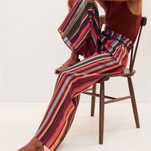 Farm Rio Augustine linen blend leg pants size M